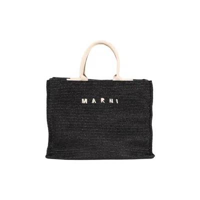 Pre-owned Marni Basket Tote Bag 'black/natural' | Men's Size Onesize