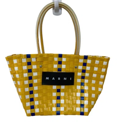 Pre-owned Marni Basket Tote Bag () In Yellow