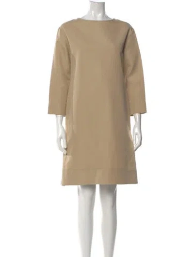 Pre-owned Marni Bateau Neckline Mini Dress In Neutral