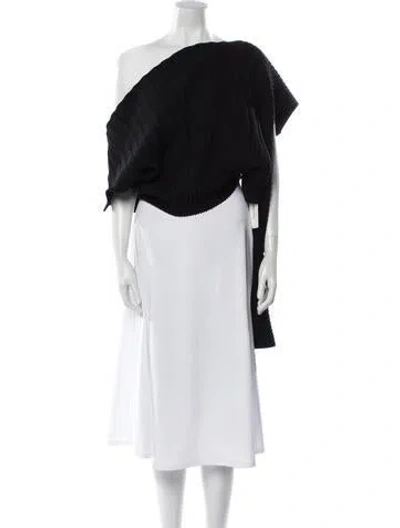 Pre-owned Marni Bateau Neckline Sweater In Black