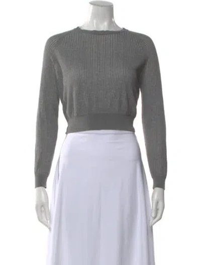 Pre-owned Marni Bateau Neckline Sweater In Gray