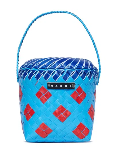 Marni Kids' Beach Party Bag In Blue
