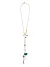MARNI BEAD-DETAIL CHARM NECKLACE