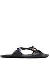Marni Bead-embellished Leather Sandals