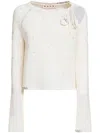 Marni Bead-embellished Sweater In 中性色