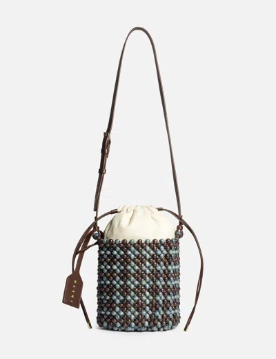 Marni Beads Bag In Brown/褐色/브라운/ブラウン