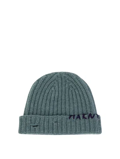 Marni Beanie With Embroidered Logo