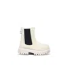 Marni Beige Ankle Boots For Girl With Logo In Beige