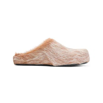 Marni Fussbett Sabot Slippers In Beige