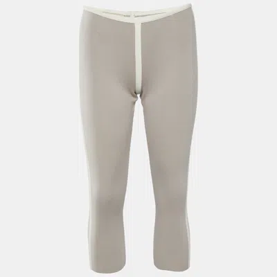 Pre-owned Marni Beige Cotton Knit Capri Pants S