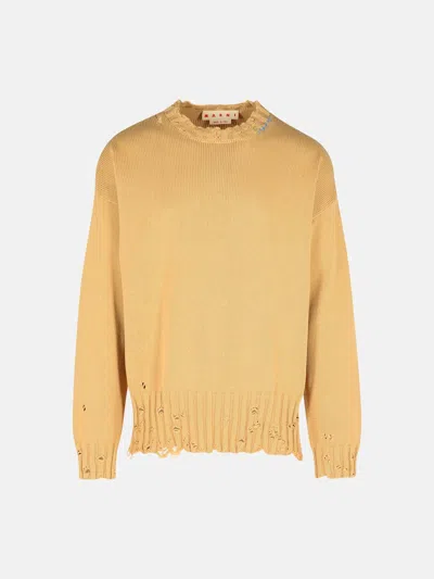 Marni Beige Cotton Sweater