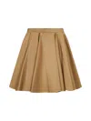 Marni Women Beige Cotton Twill Mini Skirt