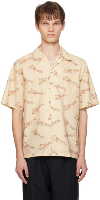 Marni Beige Ferocious Curly Kitty Shirt In Fcw20 Soft Beige