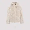 Marni Giacca In Ecopelliccia Con Cappuccio Removibile In Beige