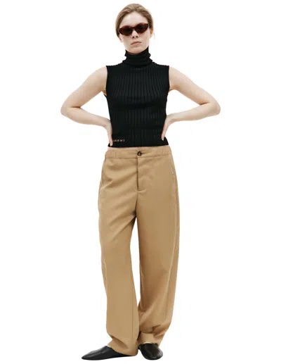 Marni Beige Loose-fitting Trousers