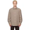 Marni Beige Micro-check Shirt In Multi