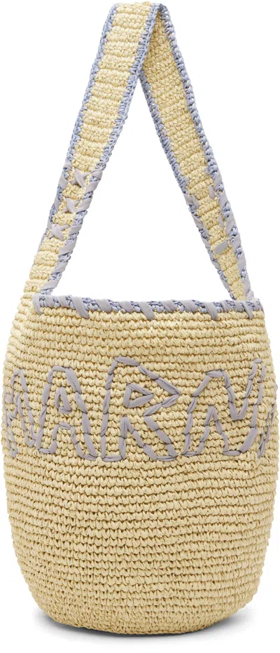 Marni Beige Nassa Medium Tote In Neutral