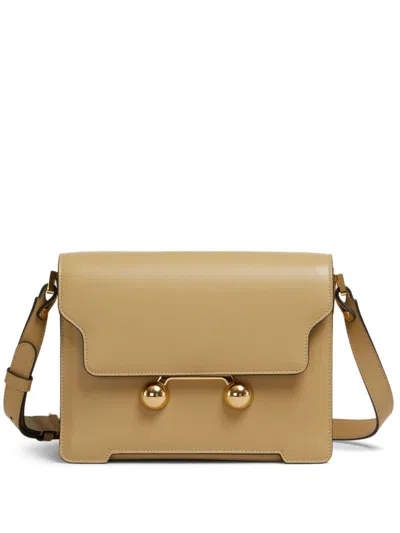 Marni Beige Trunkaroo Medium Shoulder Bag In Neutral