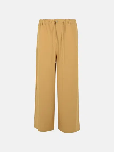 Marni Beige Virgin Wool Blend Trousers