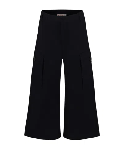 Marni Belt-loop Casual Pants In Black