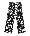 Marni Floral-print Gabardine Trousers In Black