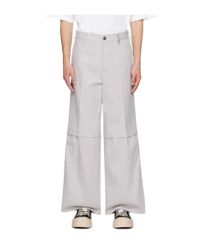 Marni Belt-loop Casual Pants In White