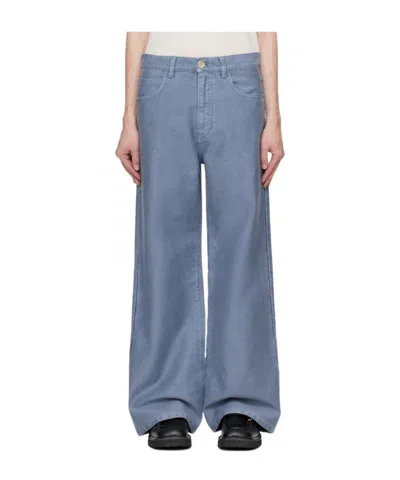 Marni Blue Overdyed Jeans In 00b37 Opal