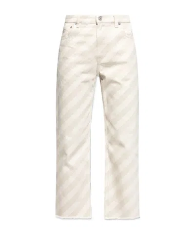 Marni Belt-loop Jeans In White