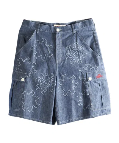 Marni Belt Loop Shorts In Blue