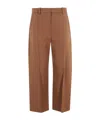 Marni Tailored Brown Pants With Front Pleats In Brown