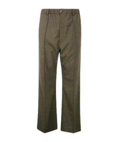 Marni Belt Loops Slacks In Green