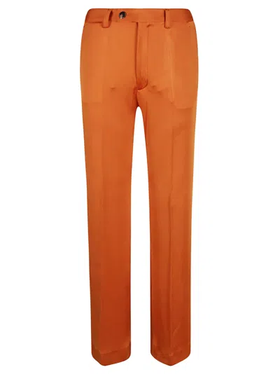 Marni Belted Buttoned Trousers In Lobster