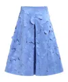 Marni Belted Midi Skirt In Blue