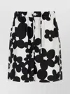 Marni Silk Bermuda Shorts With Black