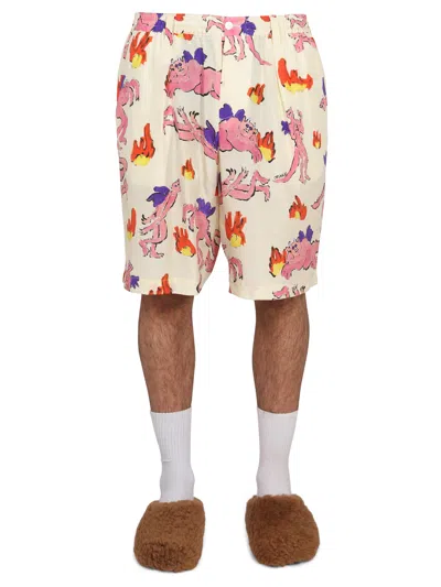 MARNI BERMUDA SHORTS WITH PRINT