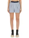 Marni Relaxed-fit Bermuda Shorts With Textured Stripe Pattern