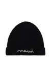 Marni Wool-blend Knit Beanie In Black