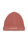 Marni Wool-blend Knit Beanie In Pink