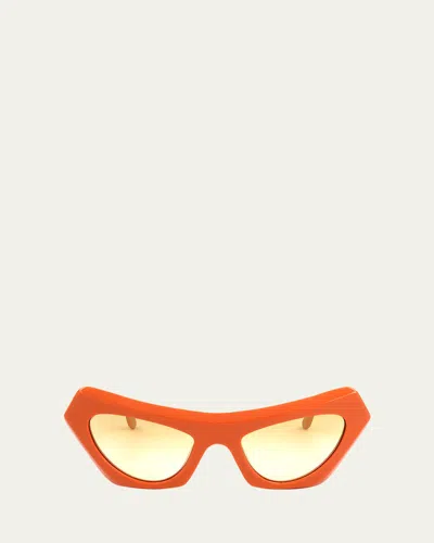 MARNI BEVELED ACETATE CAT-EYE SUNGLASSES