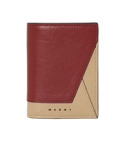 Marni Bifold Wallet In Red