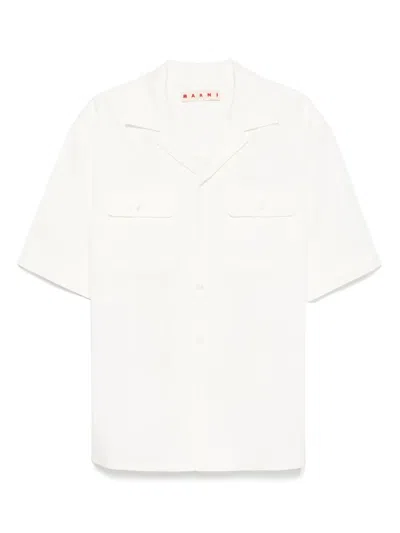 Marni Big Confetti Shirt In White