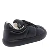 Marni Padded Leather Sneakers With Flat Rubber Sole