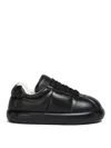 Marni Puffy Low-top Lace-up Sneakers In Black
