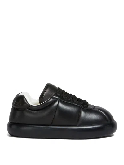Marni Puffy Low-top Lace-up Sneakers In Black