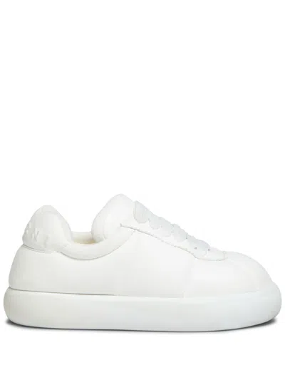 Marni Bigfoot 2.0 Leather Sneakers In White