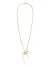 Marni Pearl-embellished Necklace In Gold