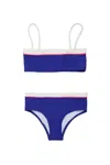 Marni Logo-detail Bikini In Blue