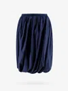 Marni Biologic Cotton Balloon Skirt In Blue