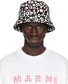 Marni Black & White Pop Fields Bucket Hat In Pfn99 Black