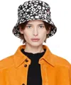 Marni Black & White Pop Fields Bucket Hat In Pfn99 Black